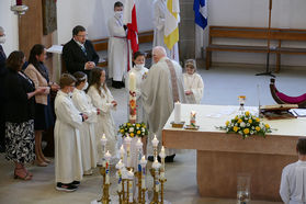 Feier der 1. Heiligen Kommunion in Sankt Crescentius (Foto: Karl-Franz Thiede)